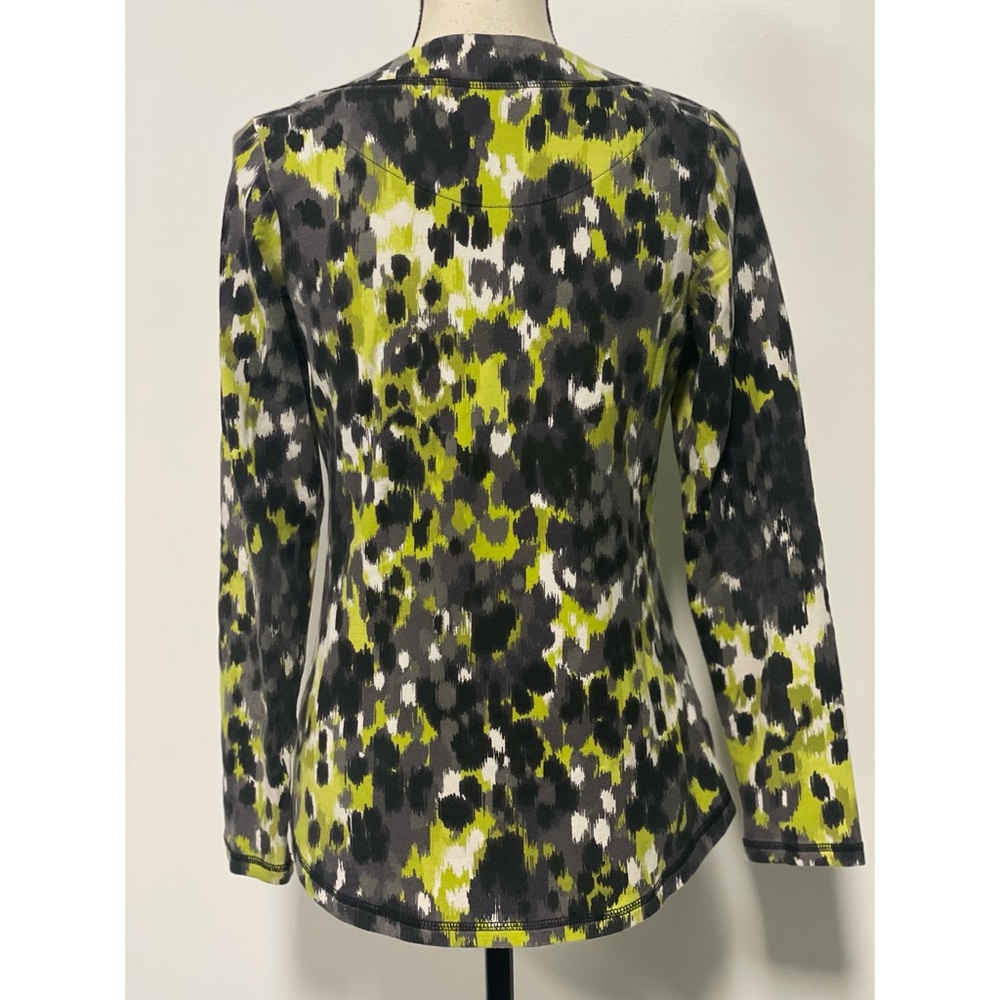 D & Co. Active Sweatshirt Black & Green Size XXS - Picture 3 of 4